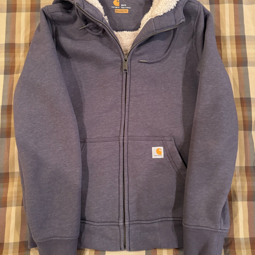 Carhartt Blue Zip-Up Hoodie